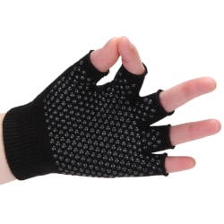 Nye Half Finger Grip hansker Byggestyrke Sykkel Sykling No-s Black