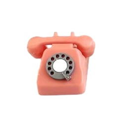 Dukkehus Møbler Kid Miniatyr plast Telefon Leker Pink