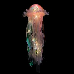 Farve DIY Jellyfish Lamp Lantern Jellyfish Light Lantern Pink