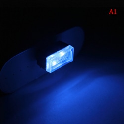 Mini USB LED Bil Ambient Light Neon Interiör Light Bil Interiör Blue
