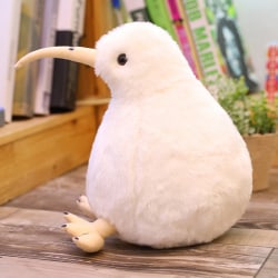 New Zealand Kiwi Bird Plysj Leketøy Myke kosedyr Leker for gi White