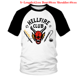 Stranger Things 4 Summer Shirt hellfire club Dam/Her T-shirt Black S