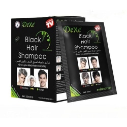10 st Dexe Black Hair Shampoo 5 Minutes Instant Dye Hår mörkare Långvarig Black Shamp