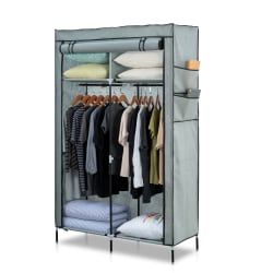 Herzberg HG-8012: Förvaring garderob grå