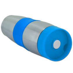 Vakuum resemugg i rostfritt stål blå