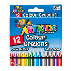 VN Leksaker Artkids Pyssel pennor Färg Colour - 12st Kritor
