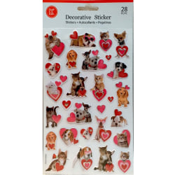Suntoy Pyssel Leksaker Stickers 2376 Hundar/katter Stickers 28st