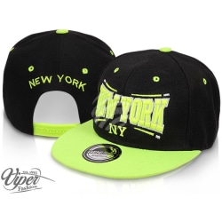 ZTR Keps Hat baseball Cap Snapback Viper NY New York Svart/lime