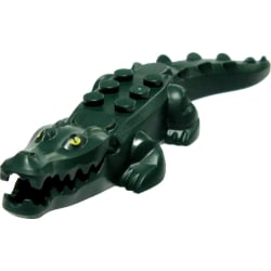 Lego Djur Krokodil Mörkgrön med ögon 2015