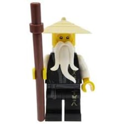 LEGO Ninjago Figur - Sensei Wu Svart med käpp NJO2-1