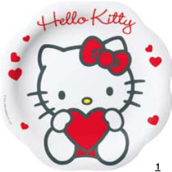 Leksaker Kalas Tallrik Plast Hello Kitty 23cm rest 2