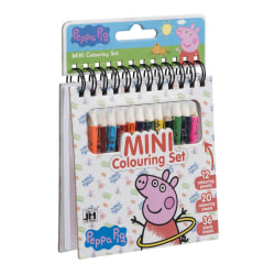 Peppa Pig Greta Gris - Pyssel Mini Colouring set med 12 pennor