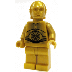 Lego Figurer Star Wars C-3po Mörkguld klassisk LF50-47