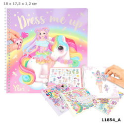 Minimoomi Ylvi Pyssel bok Dress me up Unicorn Rainbow 710st Stic