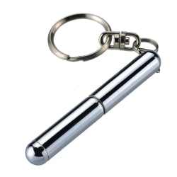 Mini metall nyckelring, rostfritt stål teleskopisk penna nyckelring teleskop pennverktyg