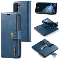 DG MING Samsung S24 2-i-1 Magnet Plånboksfodral - Blå Blå