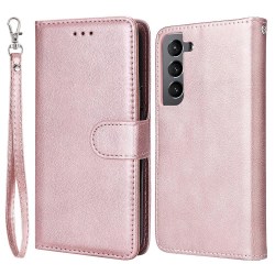Magnetskal/plånbok "2 i 1" Samsung S22 - Roséguld Rosa guld