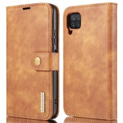 DG.MING Magnetskal/plånbok "2 i 1" Samsung A22 4G - Ljusbrun Ljusbrun