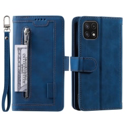 Samsung A22 5G Big Wallet Mocka Plånboksfodral - Blå Blå