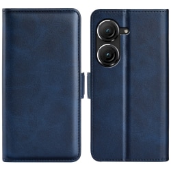 SKALO Asus Zenfone 9 5G Premium Wallet Lompakkokotelo - Sininen Blue