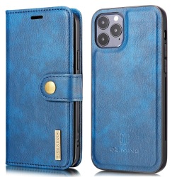 DG.MING Magnetskal/plånbok "2 i 1" iPhone 13 Pro - Blå Blå