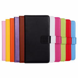 Plånboksfodral Äkta Skinn LG G6 - fler färger Vit