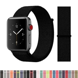 Apple Watch Nylon armband 42/44/45mm - fler färger Svart