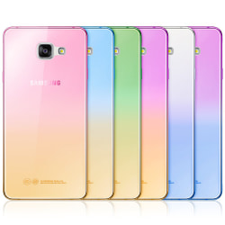 Gradient färgade Silikon TPU-Skal till Samsung S6 Edge - Olika f MultiColor Blå/Gul
