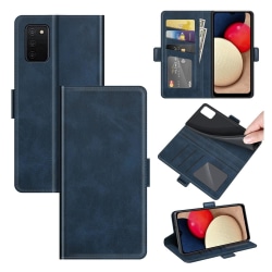 Samsung A02s / A03 Premium -lompakkokotelo - sininen Blue