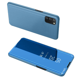 Samsung A02s / A03s Clear View Spegel fodral - Blå Blå