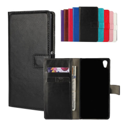 Plånboksfodral i PU-Läder till Sony Z3+ - fler färger Svart