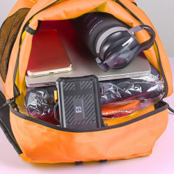 1 stk Pakbar rygsæk, til udendørsrejser, orange
