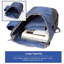 1 stk Pakbar rygsæk, til udendørs rejse, mørkeblå