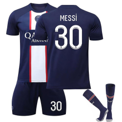 Messi # 30 Hemma tröja 22-23 Ny säsong Paris fotboll set 24