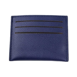 Blå Korthållare 7 Fack Plånbok Kreditkortshållare Skinn blå