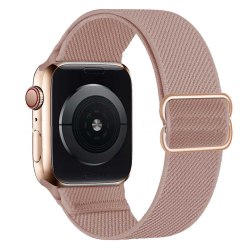 Apple Watch 38/40/41 Armband Nylon Rosa Beige rosa