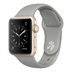 Grå Apple Watch 1/2/3/4/5/6/7/SE Klockarmband Silikon 42/44/45 grå 42/44