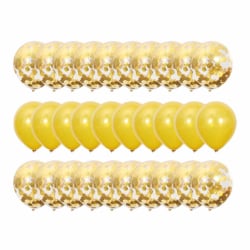 30-pack Ballonger Guld Konfettiballonger Födelsedag 31cm guld