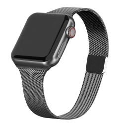 Smalt Apple Watch Milanese Mesh Armband 42/44/45/49 Svart svart