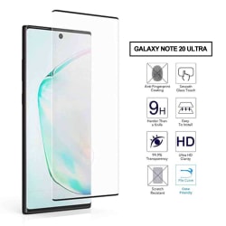 2-Pack Galaxy Note 20 Ultra HD Skärmskydd Härdat Glas Kolfiber svart