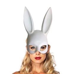 Vit Ögonmask med Kaninöron Maskerad Utklädnad Bunny vit