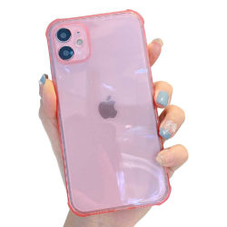 iPhone 12 Pro Tunt Rosa Genomskinligt Skal Transparent transparent