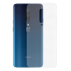 OnePlus 7 Pro Kolfiber Vinyl Skin Dekal Skyddsfilm Baksida transparent