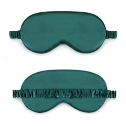 Mjuk Sovmask Ögonmask i Silke Flyg Resor - Grön grön