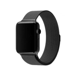 Klockarmband Apple Watch 1/2/3/4/5/6/7/SE 42/44/45 Svart Mesh svart