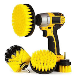 Skurborstar till Borrmaskin och Skruvdragare 3-pack gul