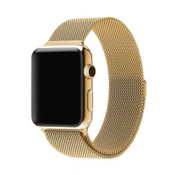 Klockarmband Apple Watch 1/2/3/4/5/6/7/SE Milanese 42/44/45 Guld guld