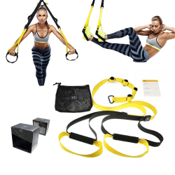 Träningsband Multi-Trainer Suspension Gymband Träningsrep gul