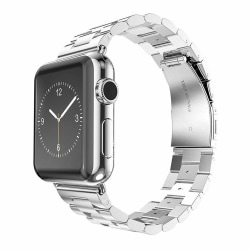 Apple Watch 42/44/45 1/2/3/4/5/6/7/SE Metall Silver Klockarmband silver