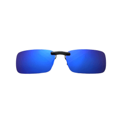 Clip-on Solglasögon Blå - Fäst på befintliga Glasögon blå